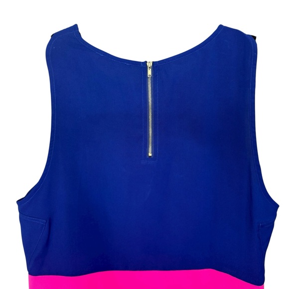 41Hawthorne Colorblock Sleeveless Top - Blue and Pink Size XL - Picture 5 of 6